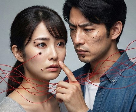ほくろがもたらす恋愛面での注意点