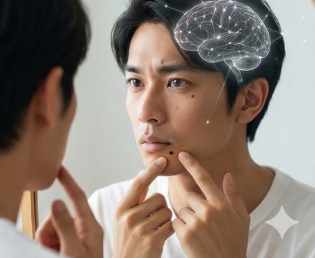 ほくろのある場所と精神的成長の関連性