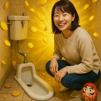 和式トイレの夢が示す貯蓄運