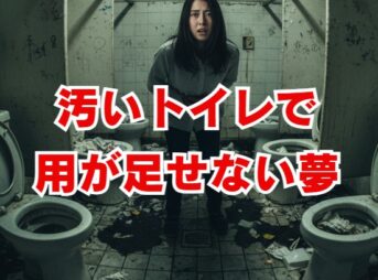 夢占い「汚いトイレで用が足せない」意味と開運法
