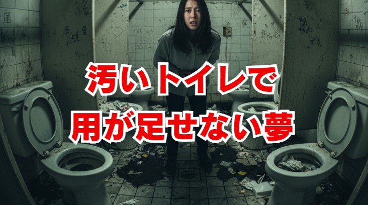 夢占い「汚いトイレで用が足せない」意味と開運法
