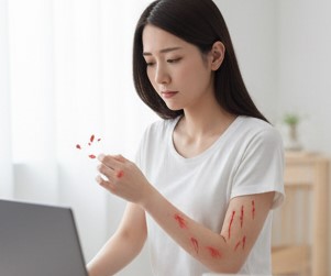 無意識の「皮膚むしり症」の可能性