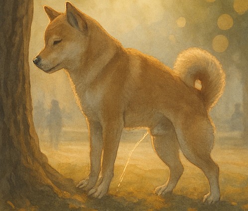 犬がおシッコする夢と金運