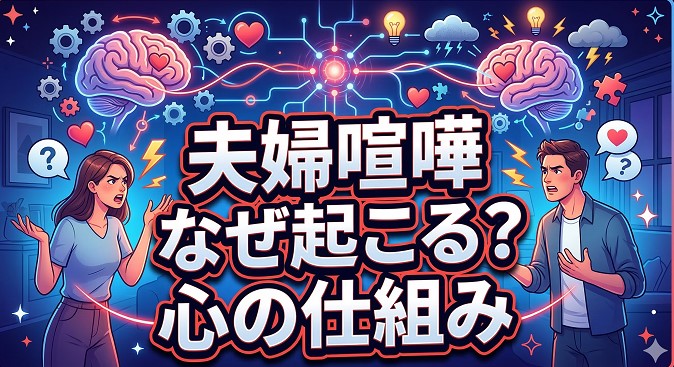 夫婦喧嘩はなぜ起こる？心の仕組みを解明