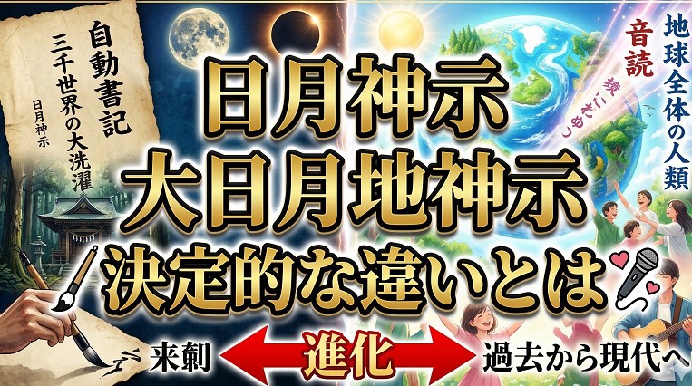 日月神示と大日月地神示の決定的な違いとは