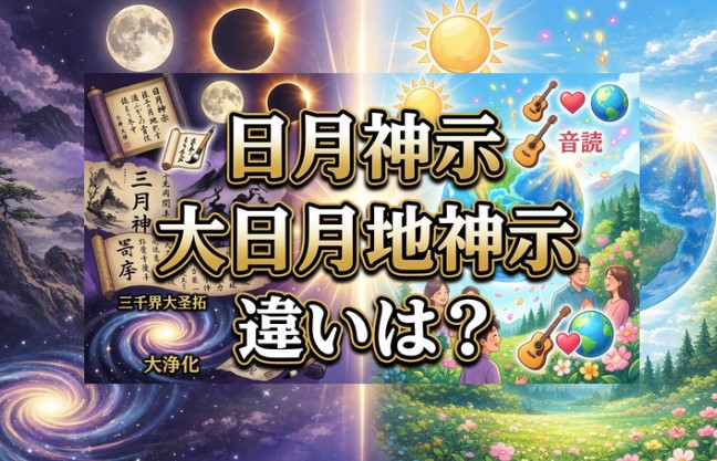 日月神示と大日月地神示の違いは？特徴や内容をわかりやすく解説